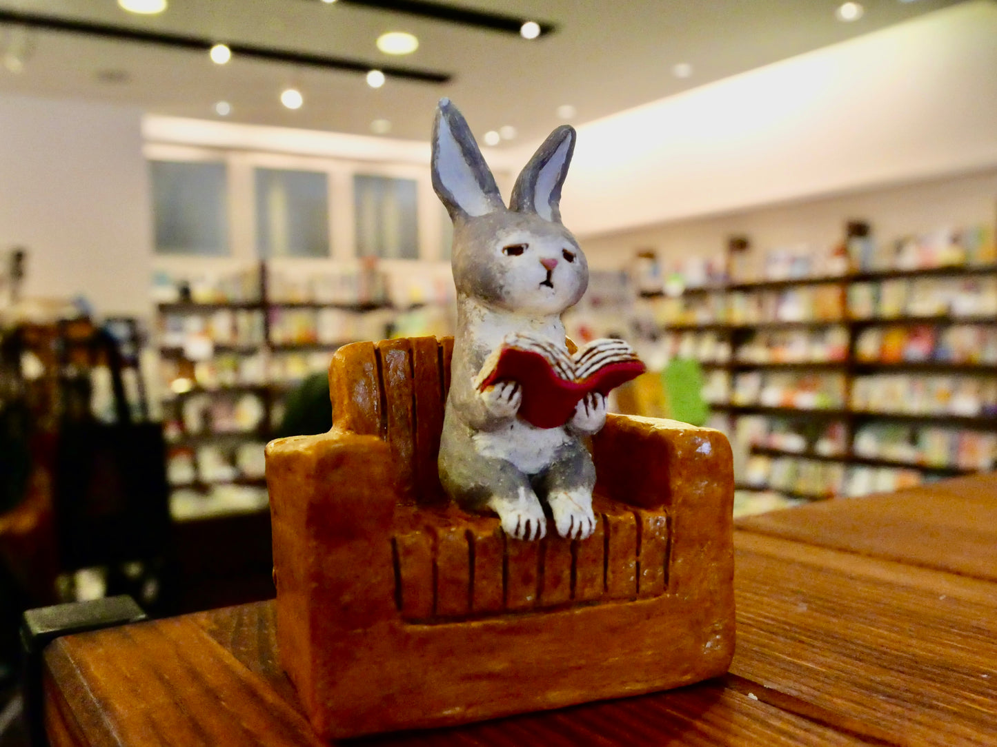 本を読むウサギ 〜Animal Book Club〜(受注制作)