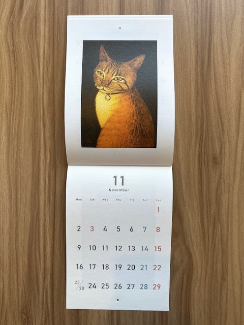 坂本千明　2026カレンダー「ねこのうた」　(吾輩堂オリヂナルカレンダー)